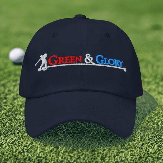 Green & Glory Embroidered Golf Cap - Funny Golf Tee by Swing Epic