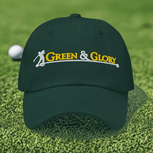 Green & Glory Embroidered Golf Cap - Funny Golf Tee by Swing Epic