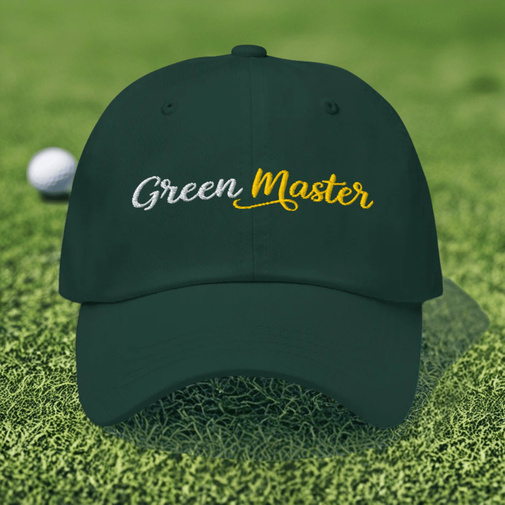 Green Master Embroidered Golf Cap - Funny Golf Tee by Swing Epic