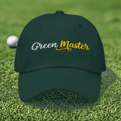 Green Master Embroidered Golf Cap - Funny Golf Tee by Swing Epic
