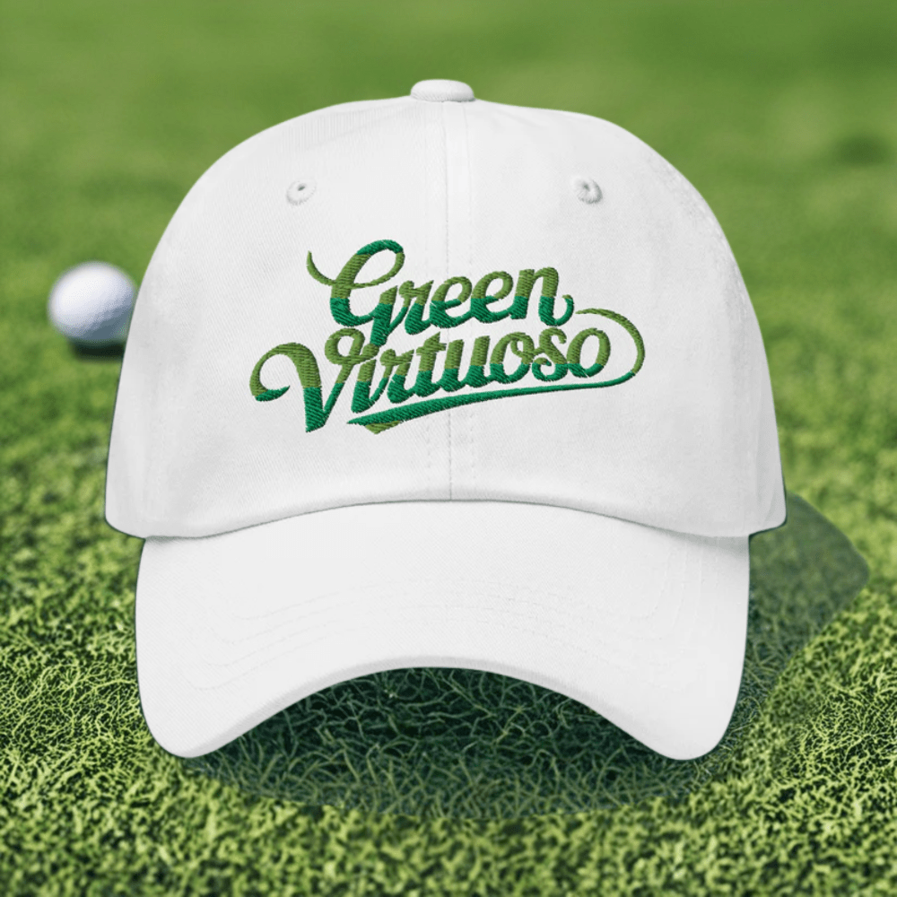 Green Virtuoso Embroidered Golf Cap - Funny Golf Tee by Swing Epic