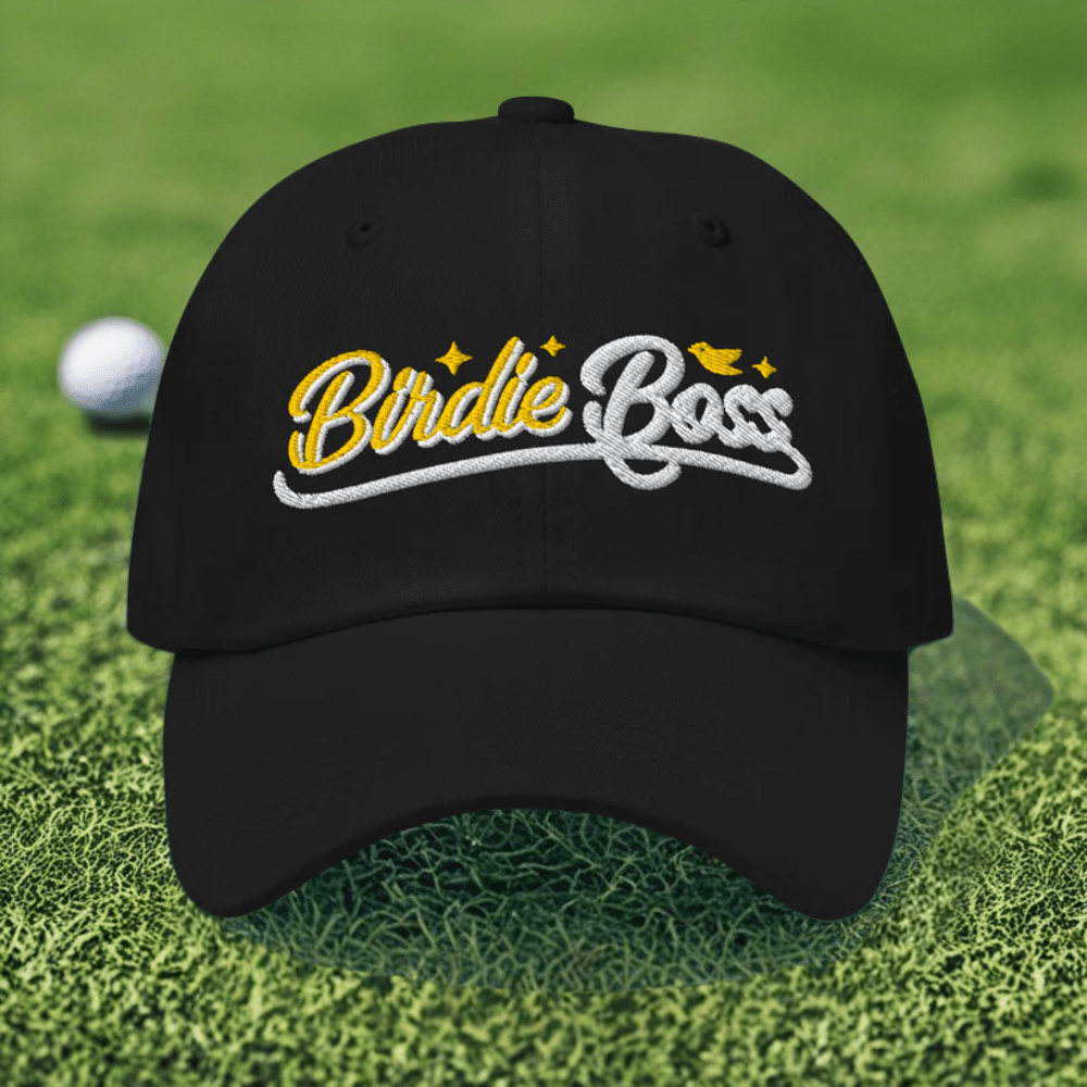 Birdie Boss Embroidered Golf Cap - Funny Golf Tee by Swing Epic