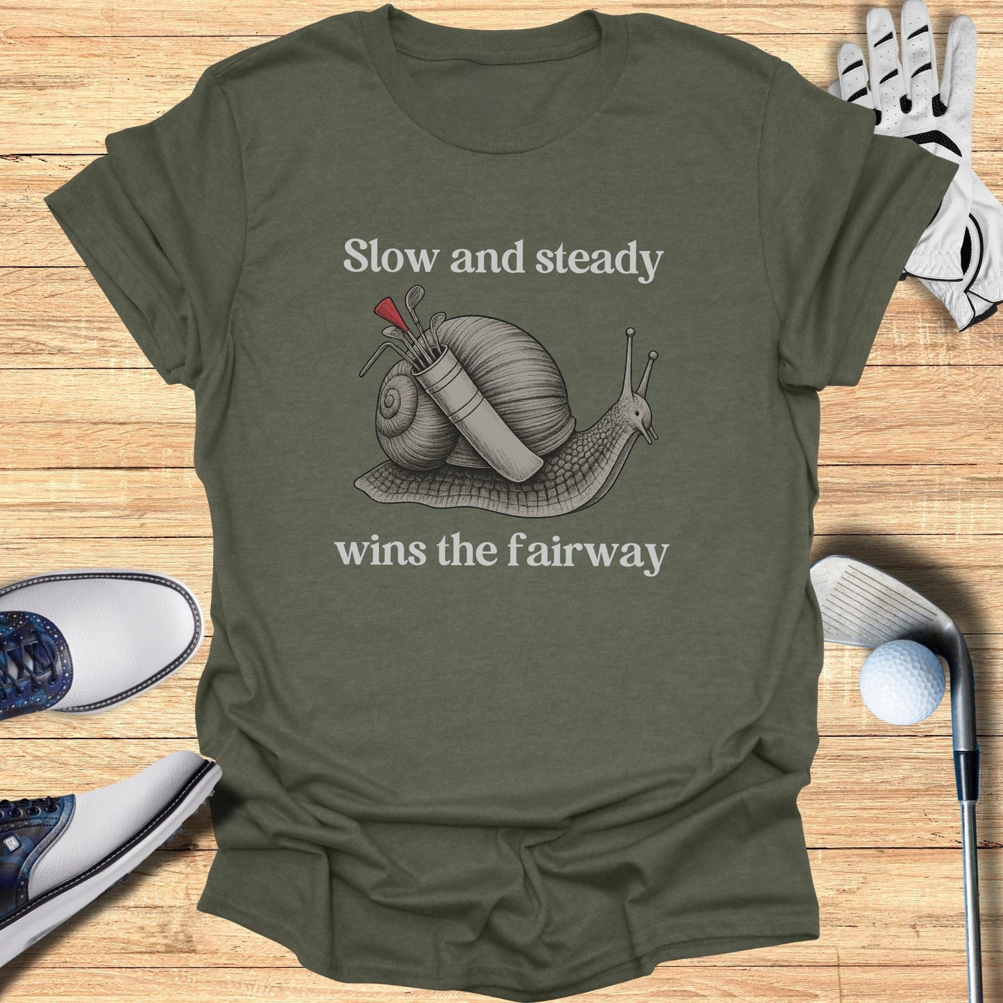 Slow and Steady Fairway T-Shirt - Funny Golf Tee by Swing Epic