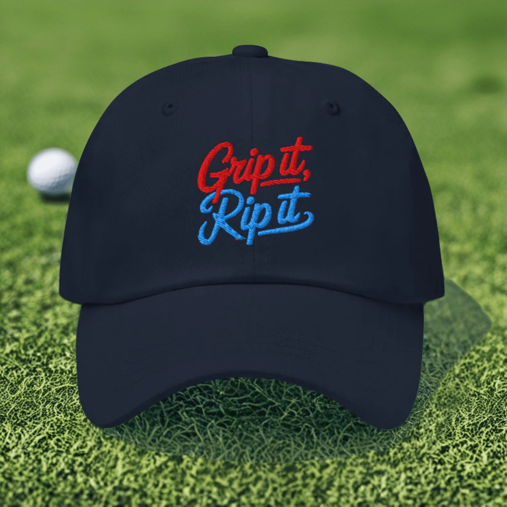 Grip it Rip it Quirky Fun Embroidered Golf Cap - Funny Golf Tee by Swing Epic