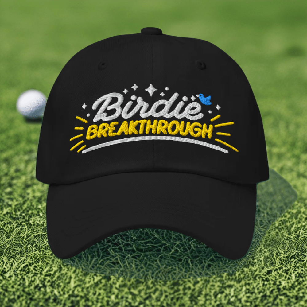 Birdie Breakthrough Embroidered Golf Cap - Funny Golf Tee by Swing Epic