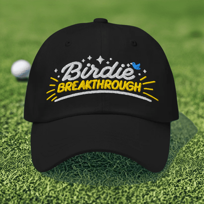 Birdie Breakthrough Embroidered Golf Cap - Funny Golf Tee by Swing Epic