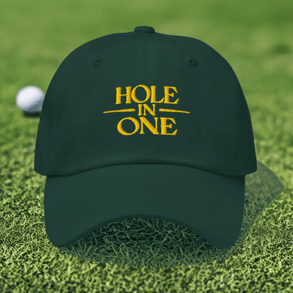 Hole In One Embroidered Golf Cap - Funny Golf Tee by Swing Epic
