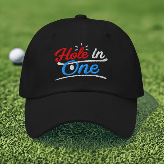 Hole in One Embroidered Golf Cap - Funny Golf Tee by Swing Epic