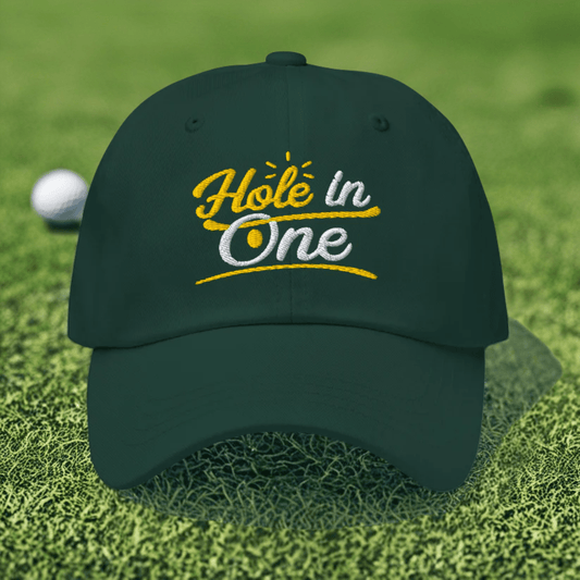Hole in One Embroidered Golf Cap - Funny Golf Tee by Swing Epic