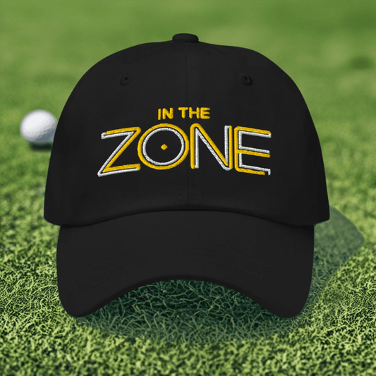 In the Zone Embroidered Golf Cap - Funny Golf Tee by Swing Epic