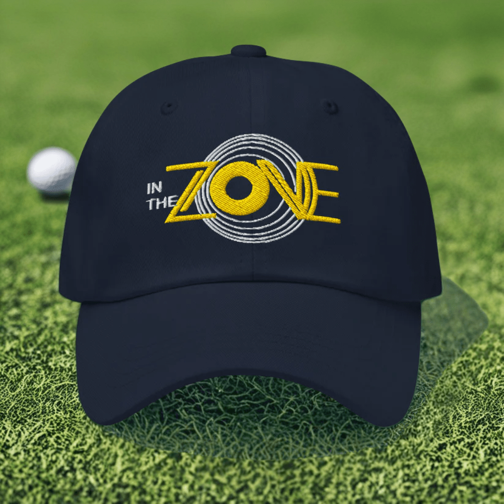 In the Zone Embroidered Golf Cap - Funny Golf Tee by Swing Epic