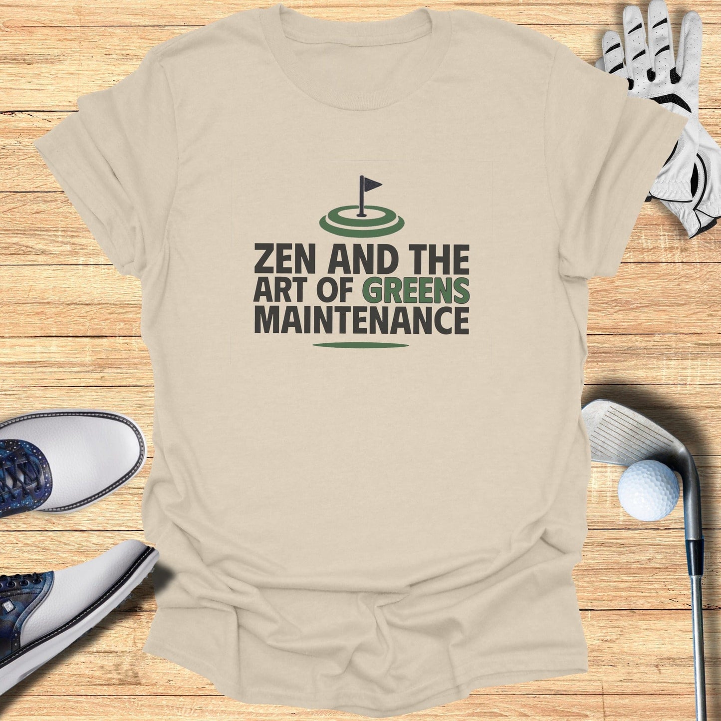 Zen And The Green T-Shirt - Funny Golf Tee by Swing Epic