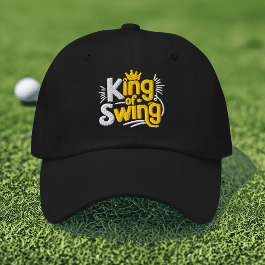 King of Swing Embroidered Golf Cap - Funny Golf Tee by Swing Epic