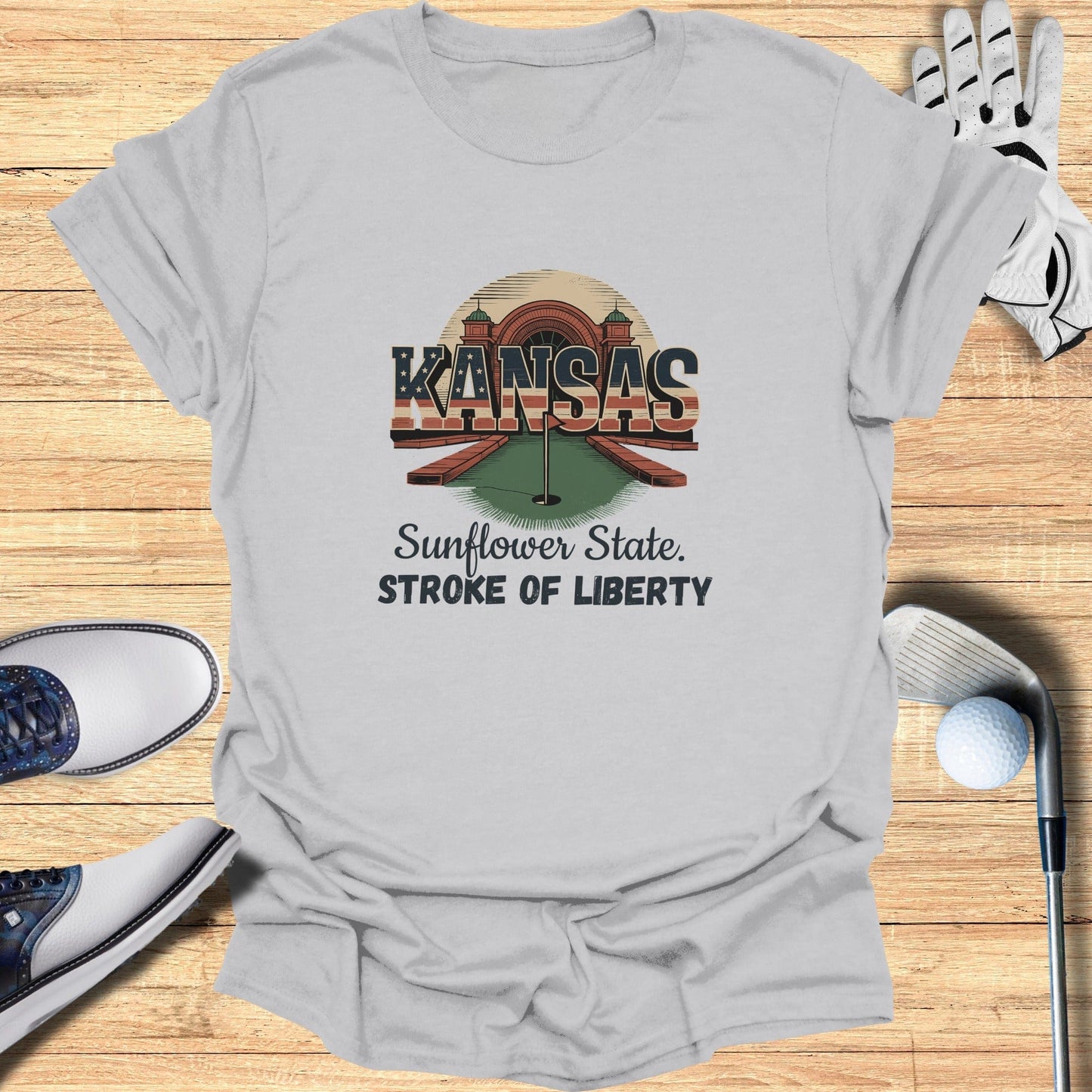 Kansas Golf T-Shirt - Funny Golf Tee by Swing Epic