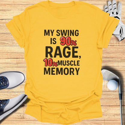90% Rage Swing T-Shirt - Funny Golf Tee by Swing Epic