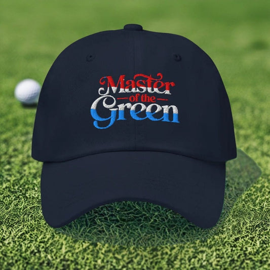 Master of the Green Engaging Embroidered Golf Cap - Funny Golf Tee by Swing Epic