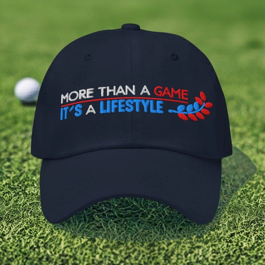 More Than a Game It's a Lifestyle Embroidered Golf Cap - Funny Golf Tee by Swing Epic
