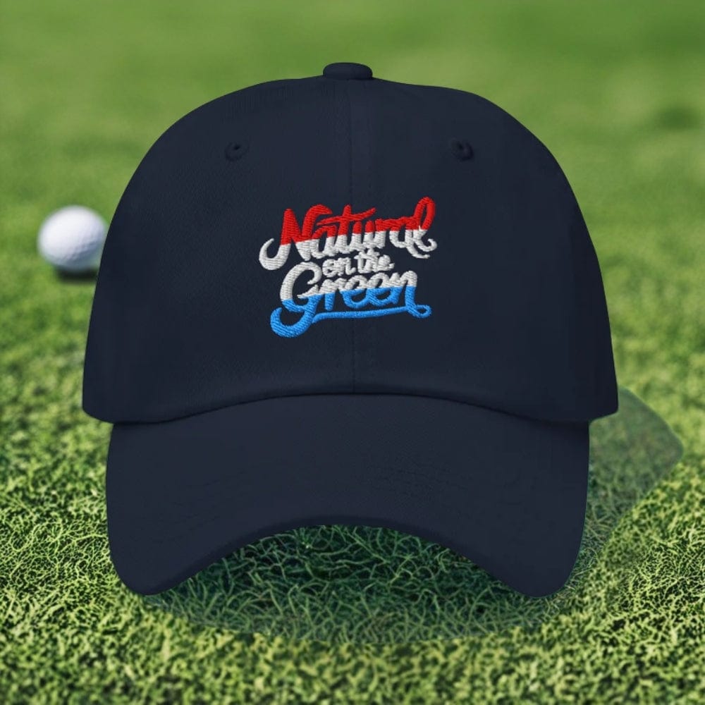 Natural on the Green Fun Embroidered Golf Cap - Funny Golf Tee by Swing Epic