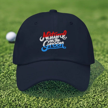 Natural on the Green Fun Embroidered Golf Cap - Funny Golf Tee by Swing Epic
