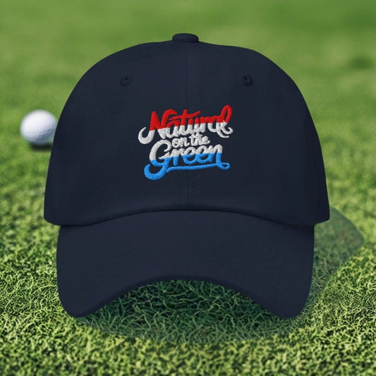 Natural on the Green Fun Embroidered Golf Cap - Funny Golf Tee by Swing Epic