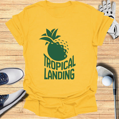 Tropical Landing Graphic T-Shirt with Pineapple Design