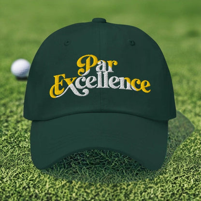 Par Excellence Embroidered Golf Cap - Funny Golf Tee by Swing Epic