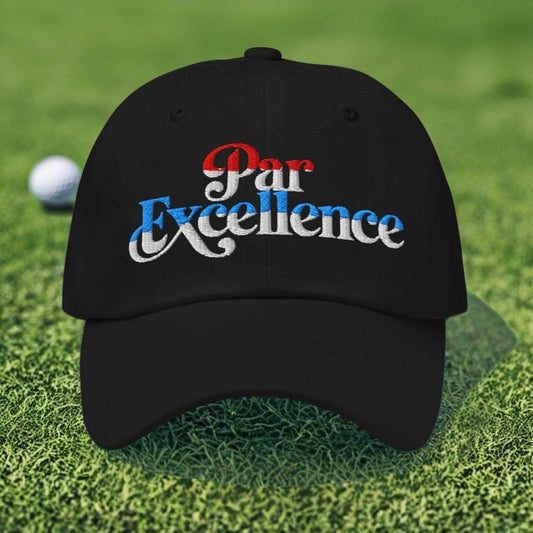 Par Excellence Embroidered Golf Cap - Funny Golf Tee by Swing Epic