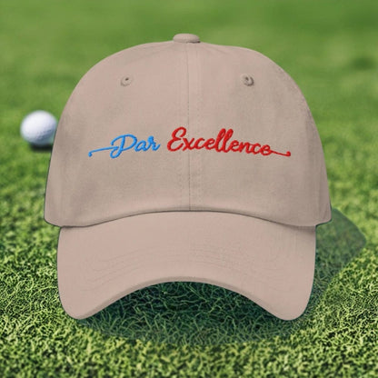 Par Excellence Embroidered Golf Cap - Funny Golf Tee by Swing Epic
