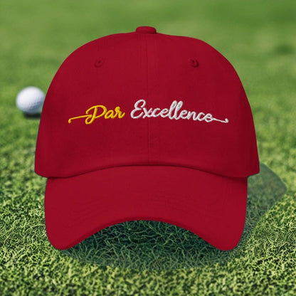 Par Excellence Embroidered Golf Cap - Funny Golf Tee by Swing Epic