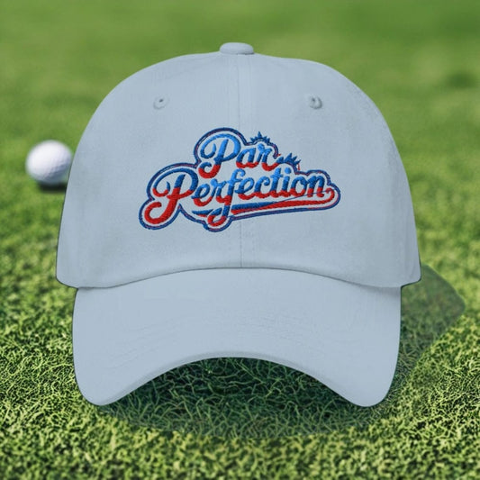 Par Perfection Embroidered Golf Cap - Funny Golf Tee by Swing Epic