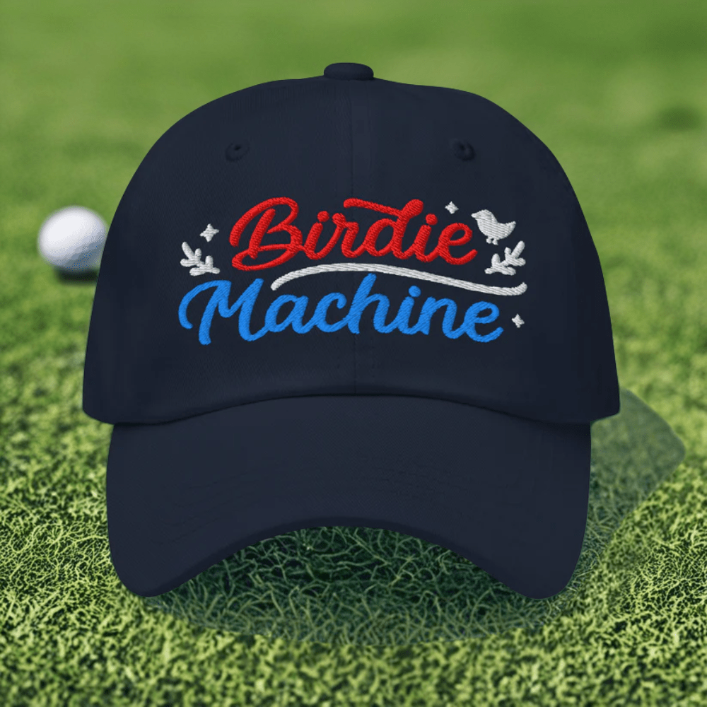 Birdie Machine Embroidered Golf Cap - Funny Golf Tee by Swing Epic