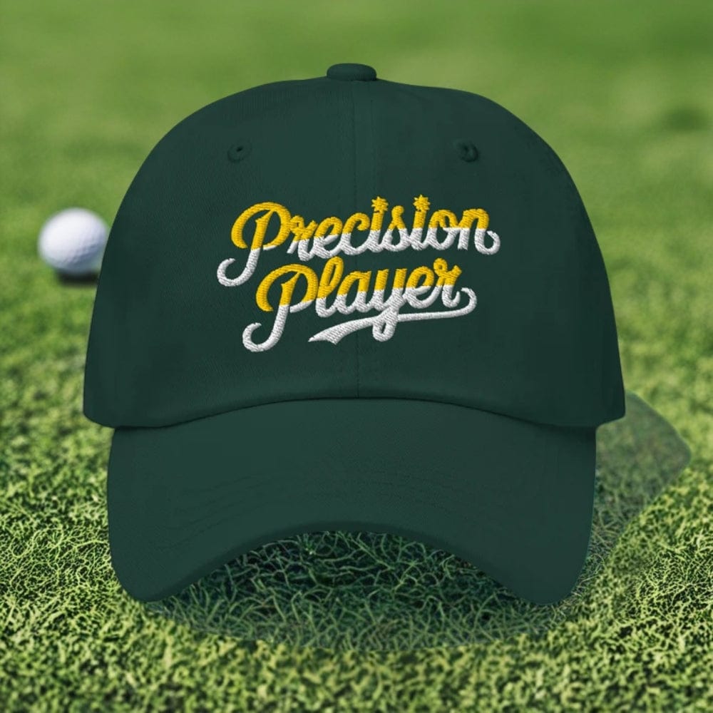 Precision Player Fun Embroidered Golf Cap - Funny Golf Tee by Swing Epic