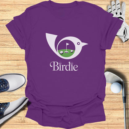 Purple Birdie Golf Themed T-Shirt