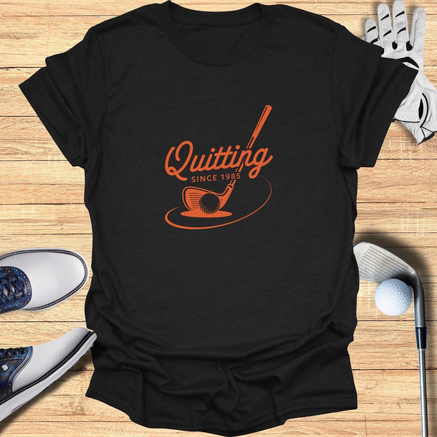 Quitting Since 1985 T-Shirt - Funny Golf Tee by Swing Epic