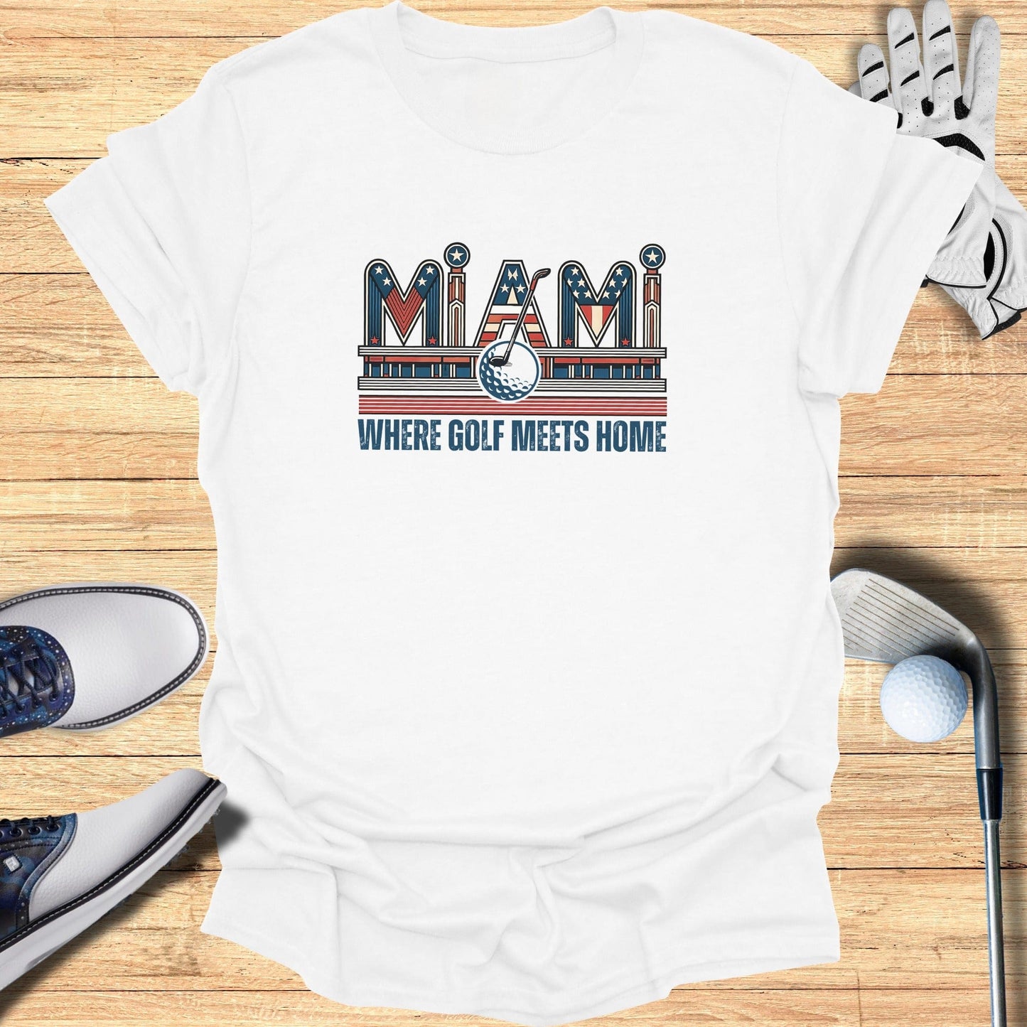 Miami Golf T-Shirt - Funny Golf Tee by Swing Epic
