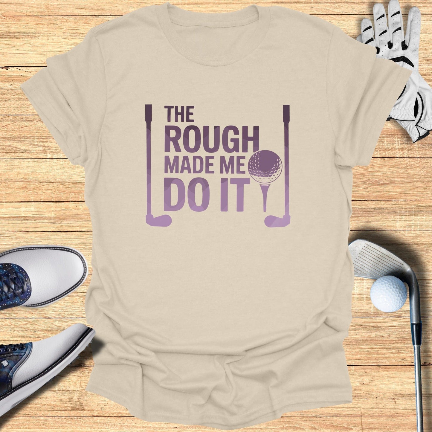The Rough Made Me Do It T-Shirt - Funny Golf Tee by Swing Epic