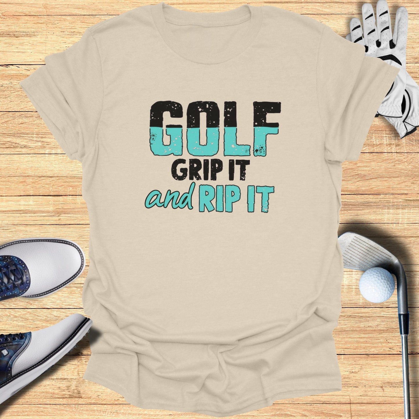 Golf Grip It And Rip It T-Shirt - Funny Golf Tee by Swing Epic