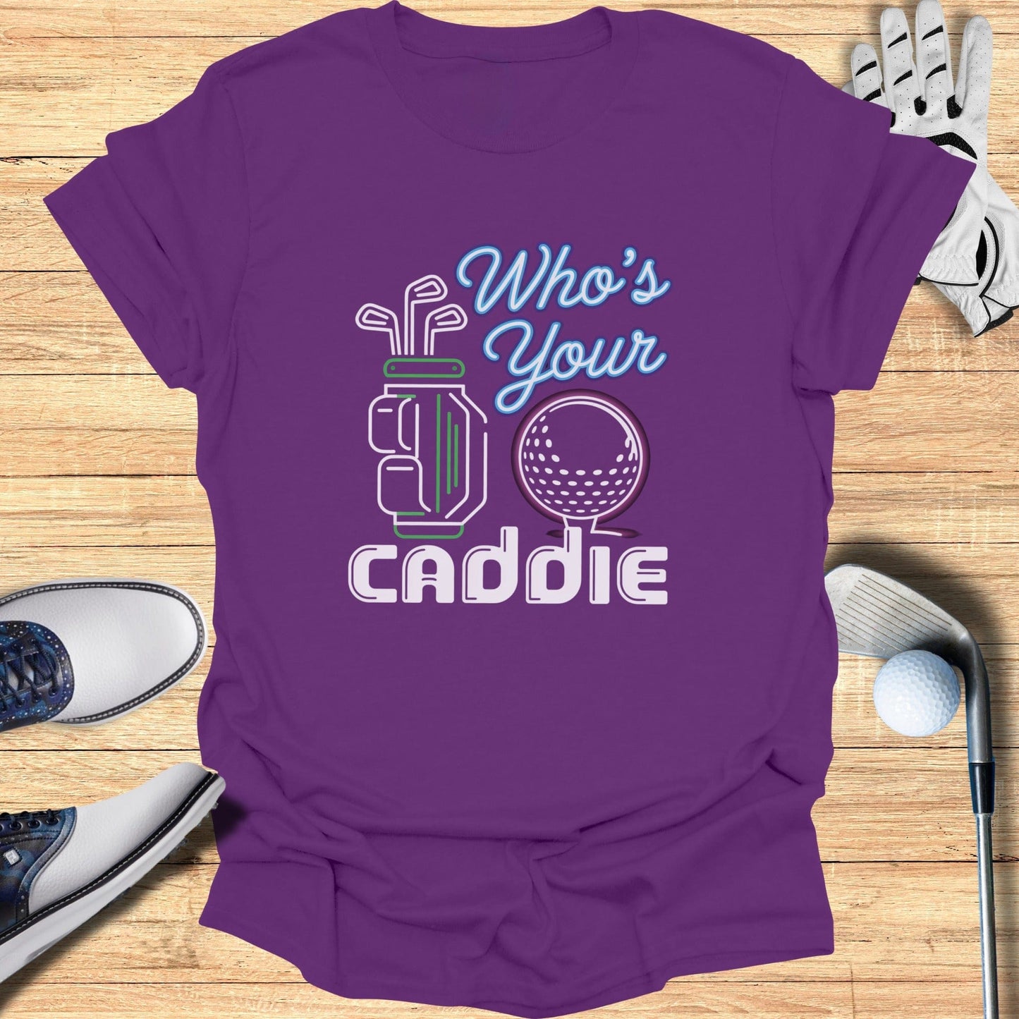 Who’s Your Caddie T-Shirt - Funny Golf Tee by Swing Epic