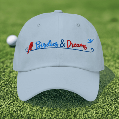Birdies & Dreams Embroidered Golf Cap - Funny Golf Tee by Swing Epic
