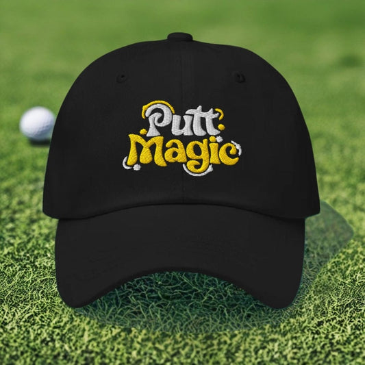 Putt Magic Embroidered Golf Cap - Funny Golf Tee by Swing Epic