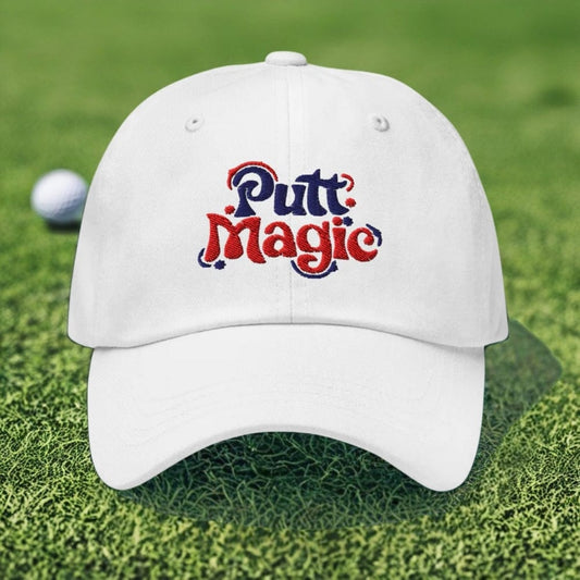 Putt Magic Quirky Embroidered Golf Cap - Funny Golf Tee by Swing Epic