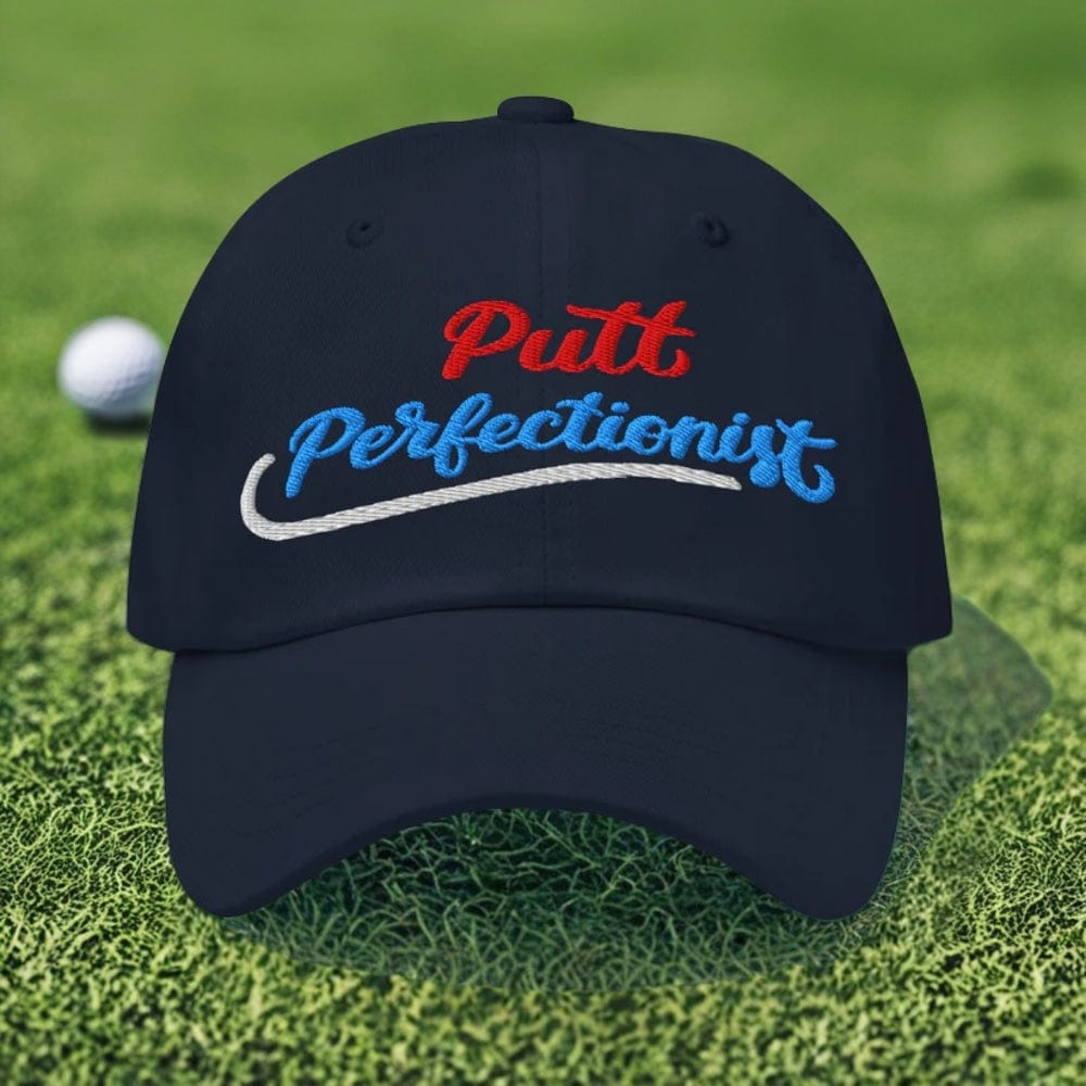 Putt Perfectionist Fun Embroidered Golf Cap - Funny Golf Tee by Swing Epic