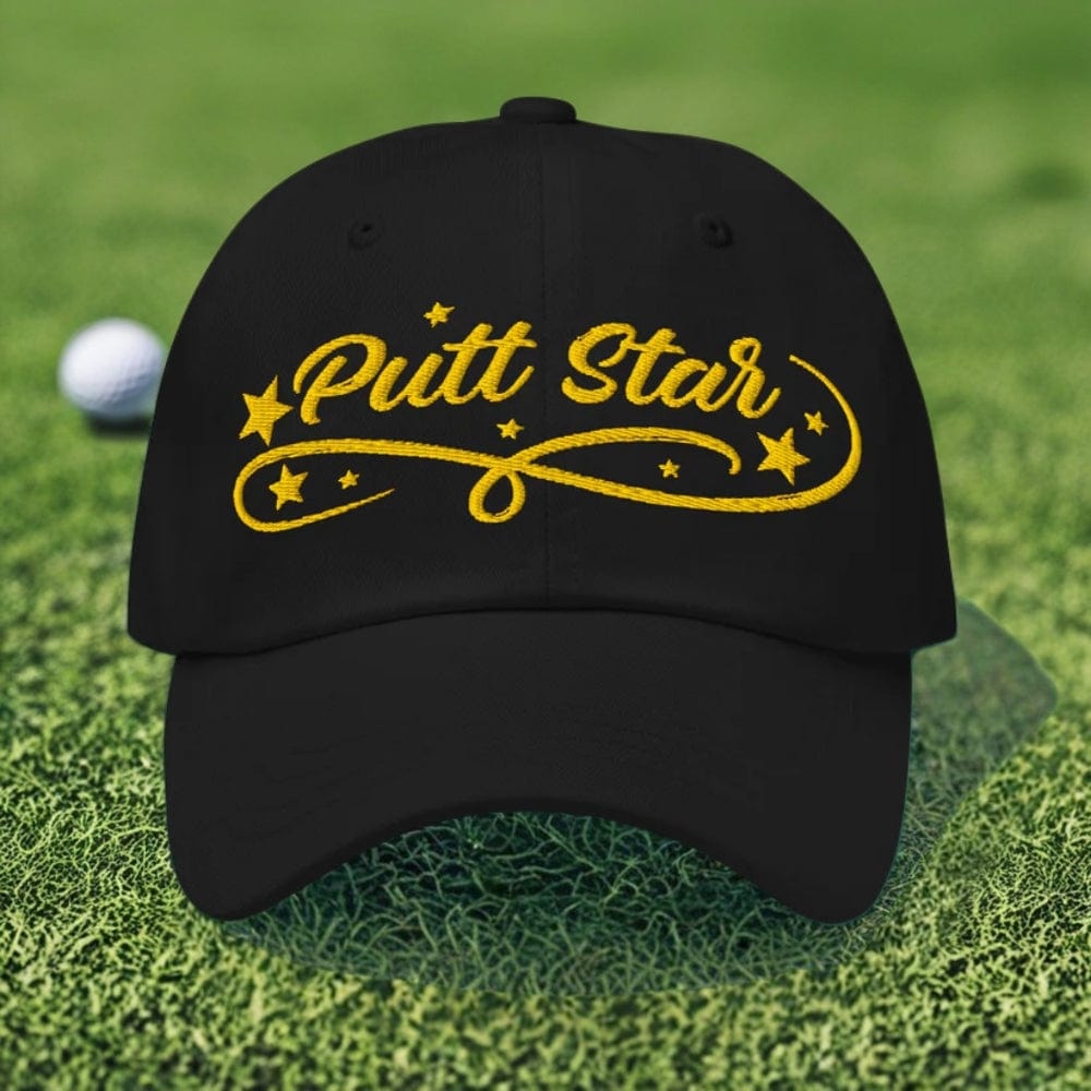 Putt Star Embroidered Golf Cap - Funny Golf Tee by Swing Epic