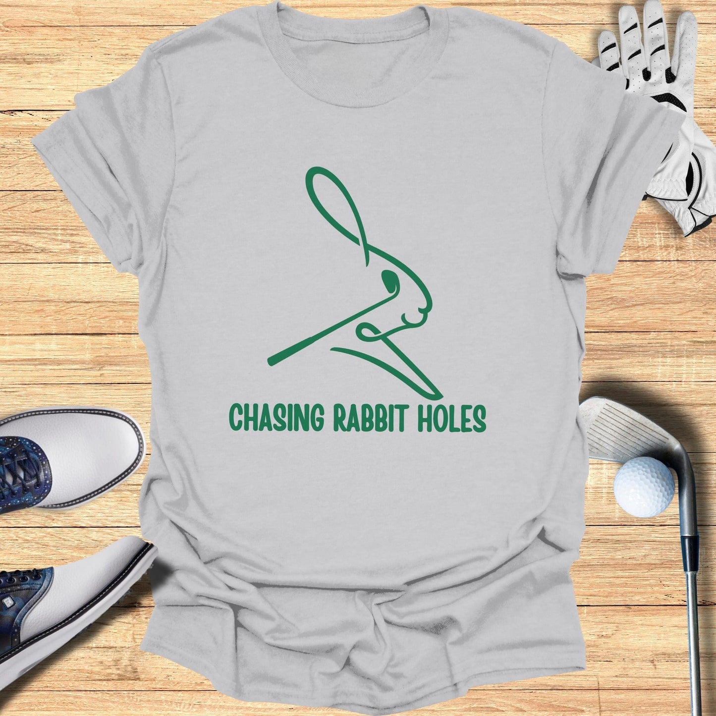 Chasing Rabbit Holes Graphic Tee Shirt Product
