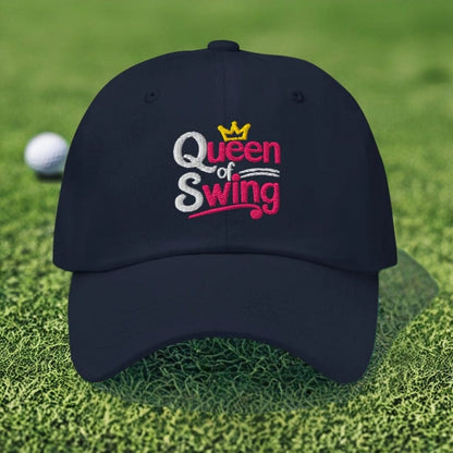Queen of Swing Embroidered Golf Cap - Funny Golf Tee by Swing Epic