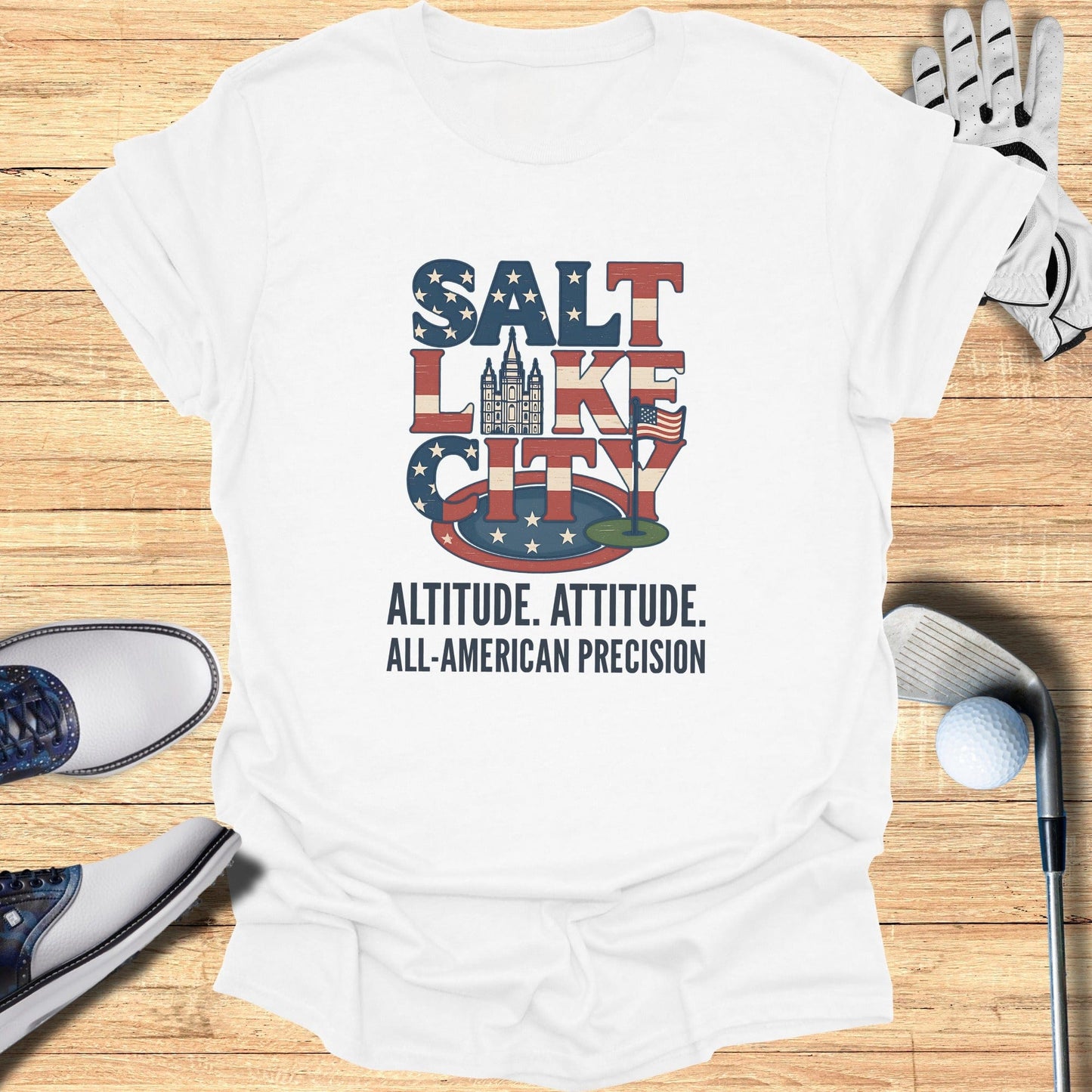 Salt Lake City Golf T-Shirt - Funny Golf Tee by Swing Epic