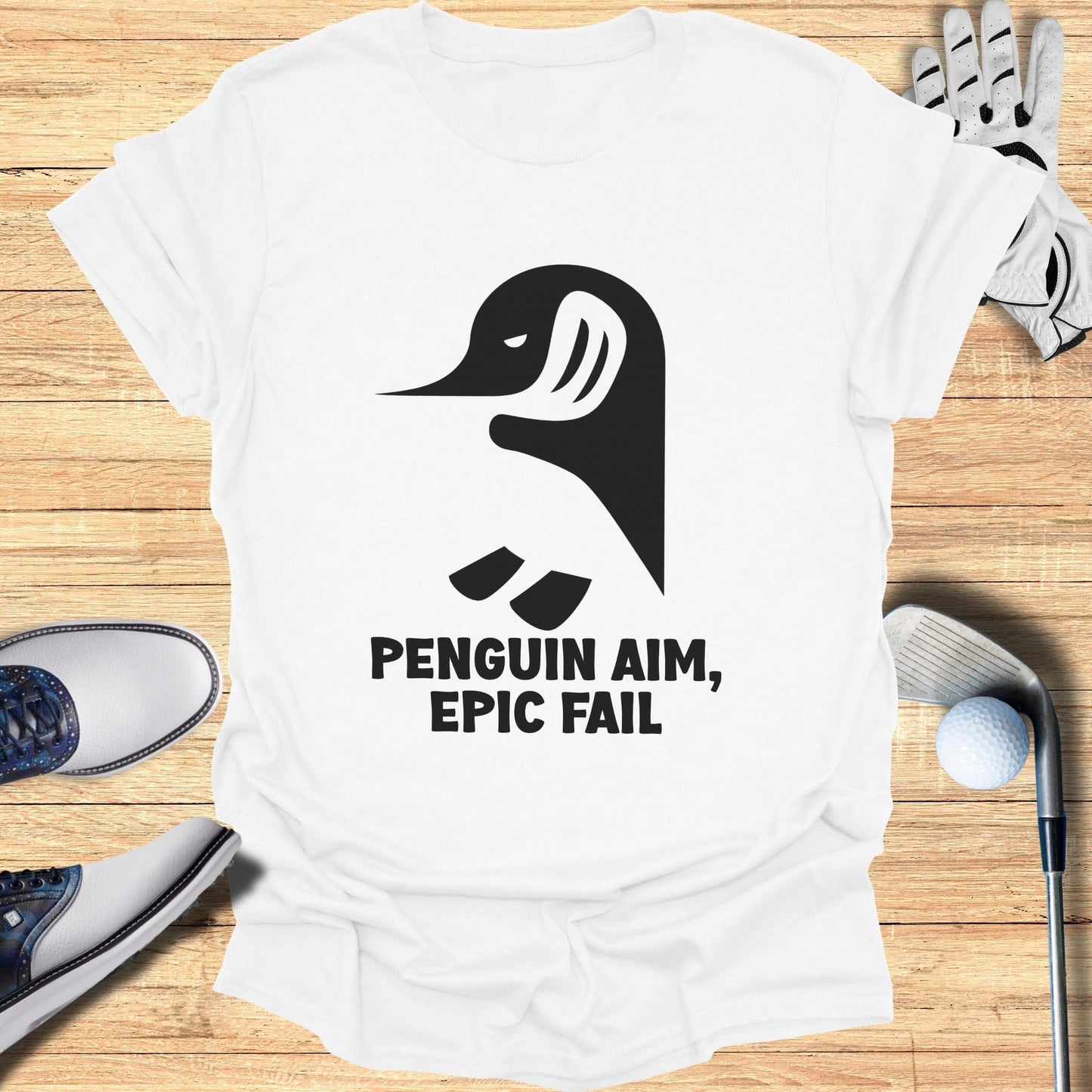 Penguin Aim Epic Fail Golf Humor Product