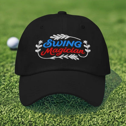 Swing Magician Fun Embroidered Golf Cap - Funny Golf Tee by Swing Epic