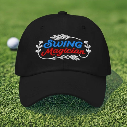 Swing Magician Fun Embroidered Golf Cap - Funny Golf Tee by Swing Epic