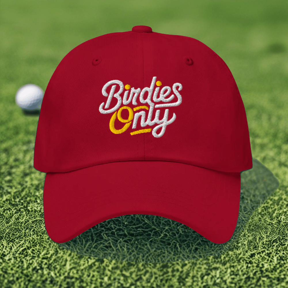 Birdies Only Quirky Embroidered Golf Cap - Funny Golf Tee by Swing Epic